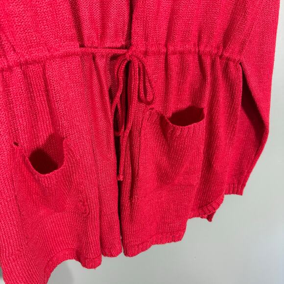 Jason Maxwell NWT Women's Red Tunic Length Cardigan Sweater - Size XL - Holiday - Picture 3 of 7